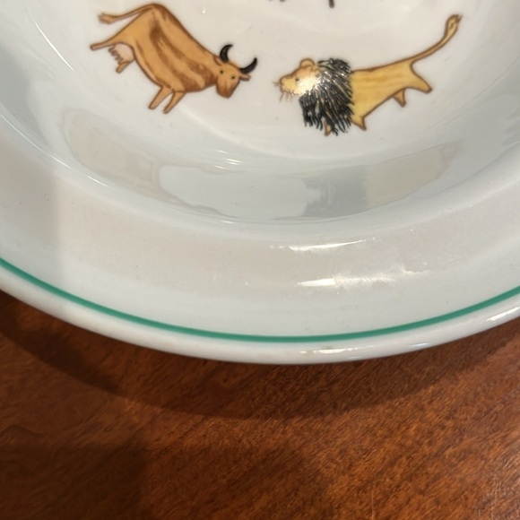 Arabia Made in Finland Child's Bowl Bone China Noah's Ark Themed Beautiful - Picture 6 of 9